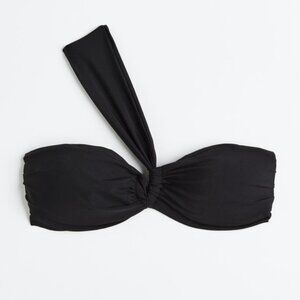 NWT H&M One Shoulder Padded Bandeau Bikini Top